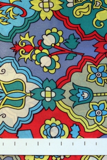 REDUCED Printed Silk Charmeuse0