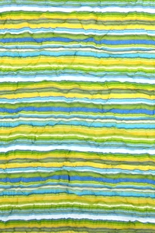 Printed Satin Stripe Chiffon0