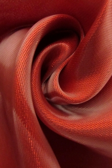 Silk Blend Liquid Look Metallic Organza0