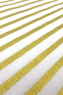 Cotton Printed Metallic Stripe 0