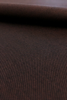 Wool Silk Blend Sharkskin Suiting in Bronze0