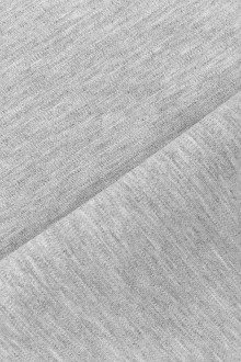 Rayon Nylon and Spandex Doubleface Ponte in Heather Grey0