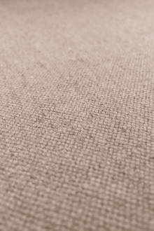 Belgian Linen Poly Nylon Blend Upholstery in Carob Brown0