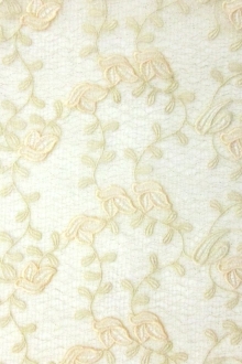 Embroidered Novelty Metallic Tulle0