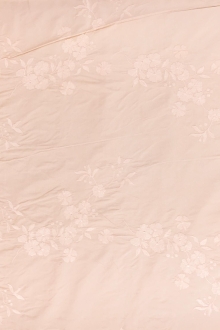 Silk Taffeta with an Embroidered Scallop and Floral Degradé0