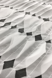 Novelty Chiffon Laser Cut Ruffles on Tulle0