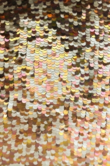 Novelty Pailettes on Silk Chiffon0