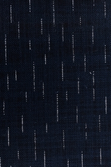 Japanese Printed Midweight Cotton with Small White Lines 0