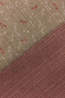 Japanese Cotton with Dragonflies Motif0
