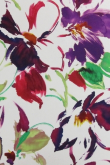 Printed Silk Charmeuse0