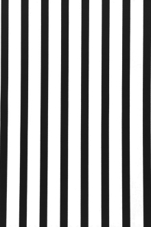Cotton Rayon Black And White 1/2" Satin Stripe0