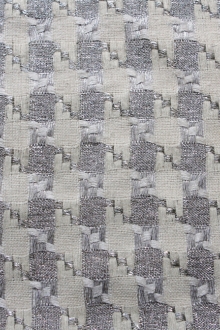 Metallic Cotton in Ivory and Silver0