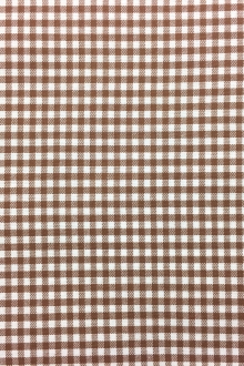Carolina Cotton Gingham in Chocolate0