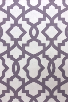 Lilac Imperial Trellis Cotton Canvas Print0