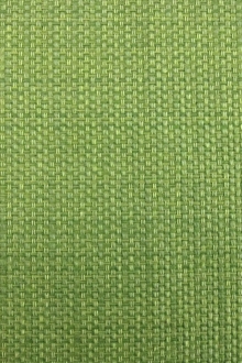 Cotton Blend Basketweave Upholstery in Leaf Green0