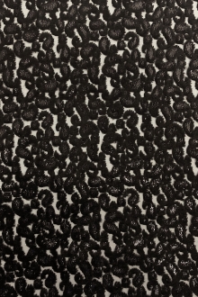 Black Paisley Rayon Lurex Panne Burnout Velvet 0