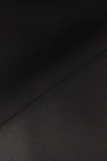 Italian Couture Silk Crepe Back Satin in Black0