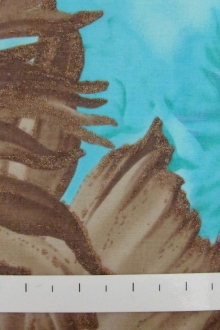 Glitter Printed Silk Chiffon0