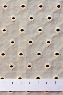 Cotton Eyelet in Cream0