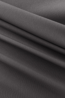 Polyester and Spandex Stretch Crepe in Charcoal0