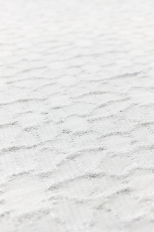 Metallic Acetate Blend Brocade in Silver0