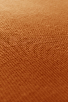 Japanese Cotton Tubular Rib Knit in Pumpkin0