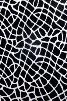 Corded Cut Satin in Ivory0