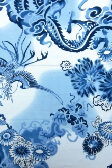 Printed Silk Charmeuse0