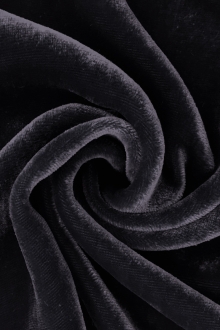 Silk and Rayon Velvet in Slate Blue0