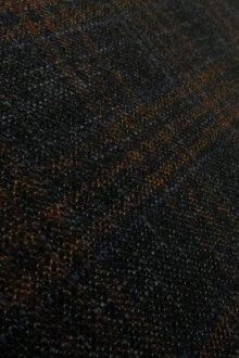 Italian Virgin Wool Bamboo Plaid Suiting0