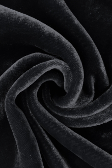 Silk and Rayon Velvet in Navy0