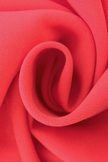Polyester Stretch Crepe in Coral0