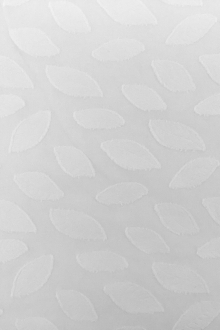 Italian Cotton Voile Fil Coupé with Leaves Motif0