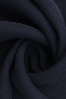 Silk and Viscose Blend Heavy Georgette in Navy0
