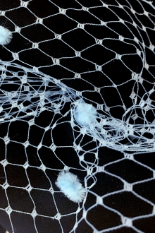 Birdcage Net with Poufs in Baby Blue0