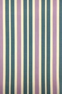 Wool Lycra Suiting Stripe in Teal and Lilac0