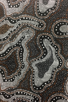 Australian Cotton Print With Aboriginal Motif 0