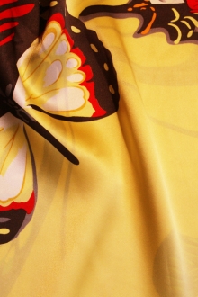 Printed Silk Charmeuse0
