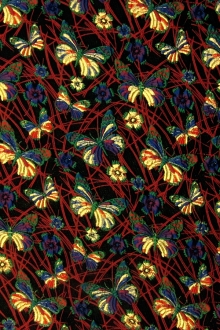 Silk Blend Metallic Cloqué0