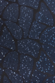 Sequined Double Face Polyester Jacquard Brocade0