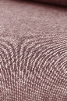 Yarn Dyed Linen Cotton Blend in Rust0