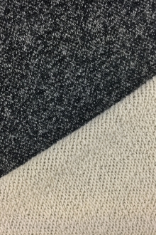 Large Loop Cotton French Terry Knit in Charcoal0