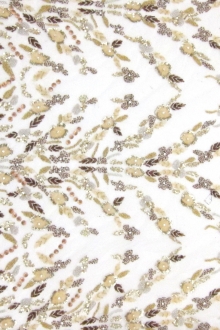 Beads and Sequins Embroidered on Tulle0