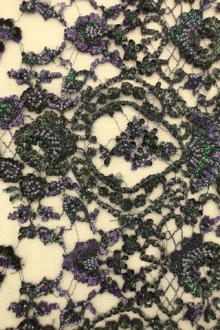 Beaded Chantilly Lace0