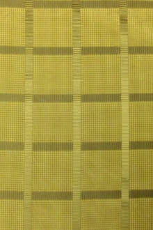 Silk Gingham Taffeta With Satin Stripe0