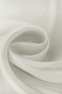 Microfiber Silver Metallic Chiffon in Platinum0