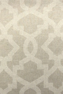 Grey Imperial Trellis Cotton Canvas Print0