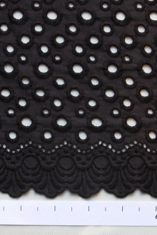 Cotton Eyelet in Black0