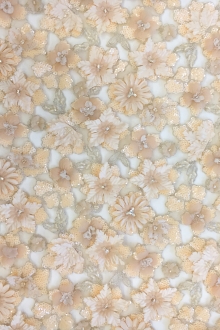 Sequined and Appliquéd Cut Out Organza0