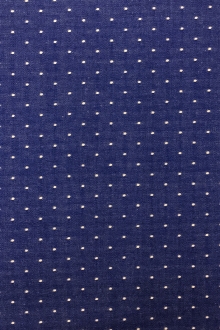 Cotton Chambray Dots In Royal0